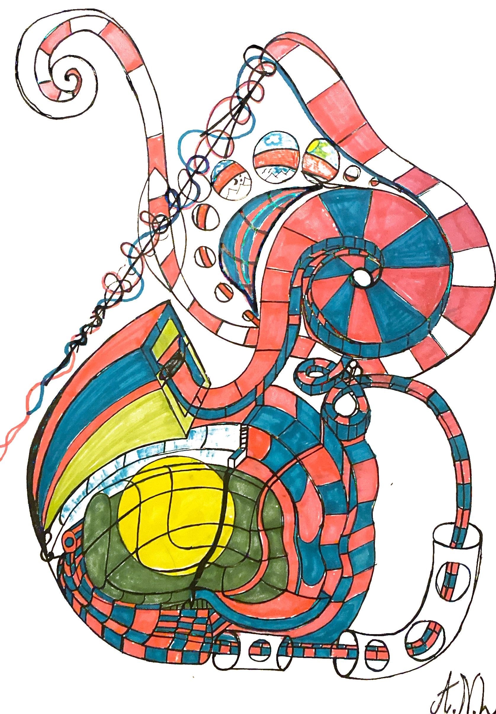 Cosmic Carousel – From Sketch to Reality (2-Piece Art Set)